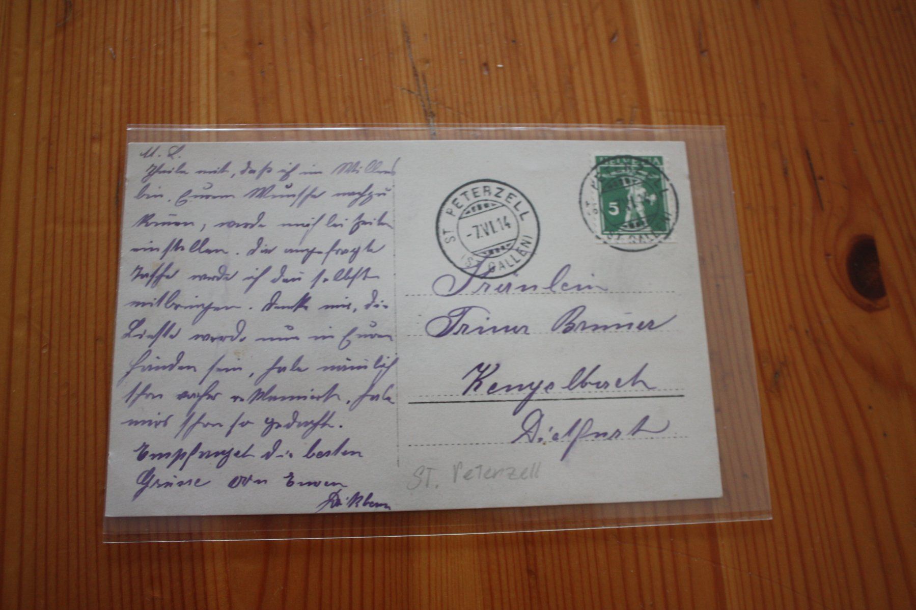 Cartoline postali: ST.Peterzell – Usato da Altstätten SG venduto da sulim 1