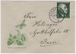 Pro Juventute Briefli 1947 von SCHÜPBACH nach BERN