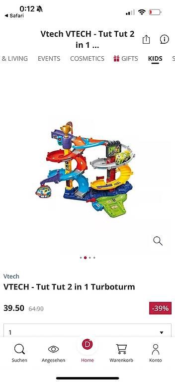 Vtech Giocattoli: V-Tech Tut Tut Rennbahn, 2 Versionen – Usato da Horgen venduto da beg_l78s