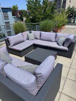 Grosses Outdoor-Lounge-Set aus Polyrattan - Schnäppchenpreis