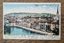 Zürich vom Lindenhof gesehen 1907