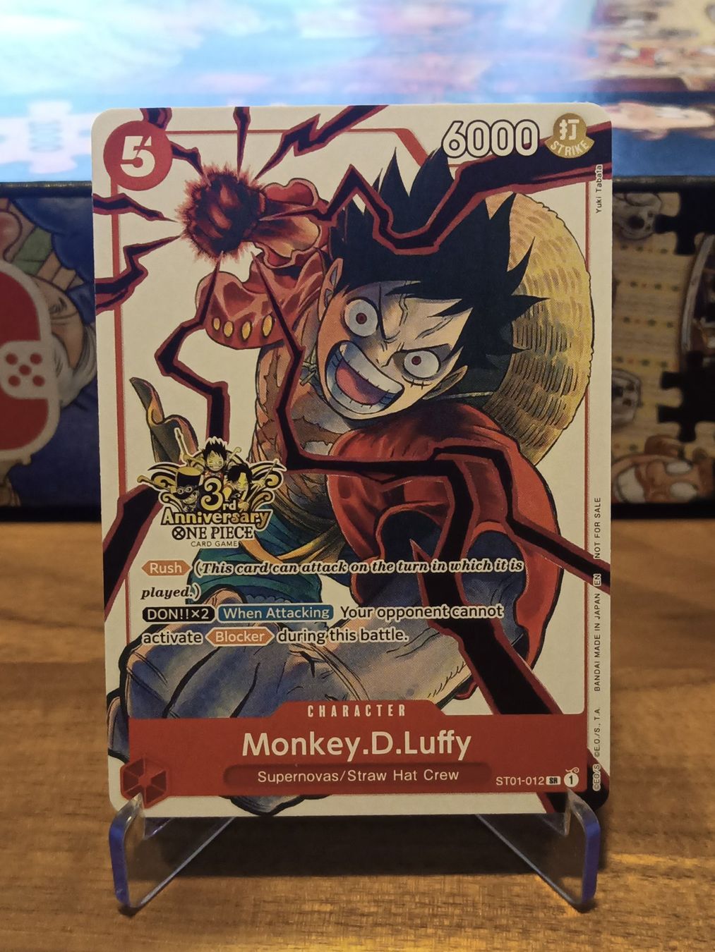 Bandai Carte collezionabili: One Piece | Monkey.D.Luffy - ST01-012 (3rd Anniv. Stamp!!) – Nuovo (secondo la descrizione) da Wettingen venduto da Legends_of_Baden_TCG
