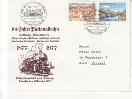 100 Jahre National-Bahn, Dampfzug 1977, mit SST S. 917