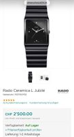 RADO CERAMICA Herren Uhr  DIAMANT Besatz AUF ZIFFERBLATT