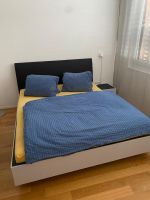 MAB Bett 160 x 200 lichtgrau / schwarz (Schweizer Produkt