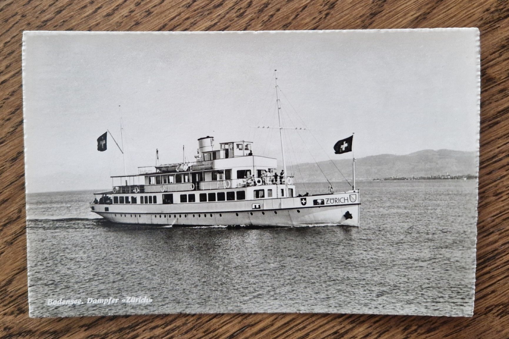 Cartoline postali: Bodensee, Dampfer Zürich – Nuovo (secondo la descrizione) da Ebikon venduto da Donar50