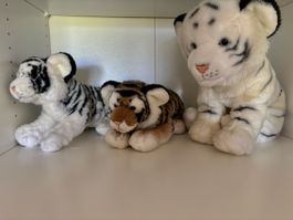 Lot de peluches tigres