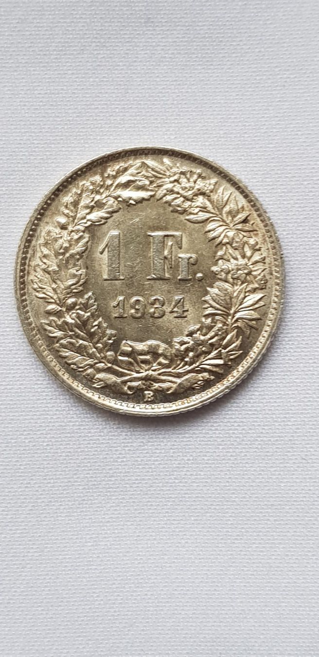 Toutes les monnaies: 1 Franken 1934 Schweiz – D'occasion à Dällikon par Toyfan