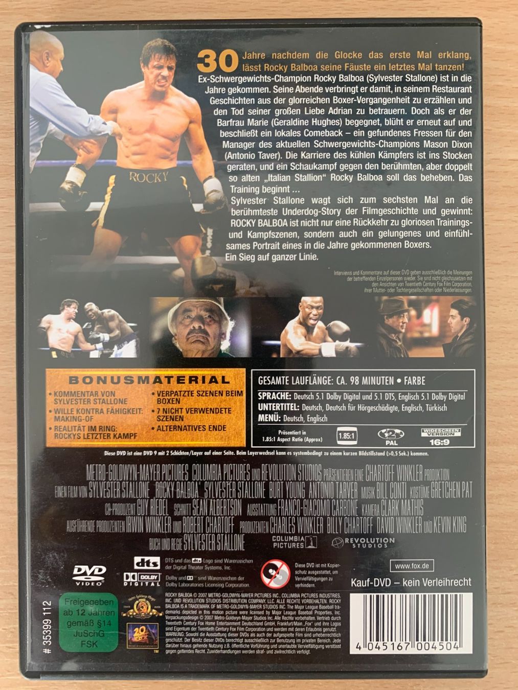 Tutti i DVDs: Rocky Balboa – Usato da Zürich venduto da recordman01 1