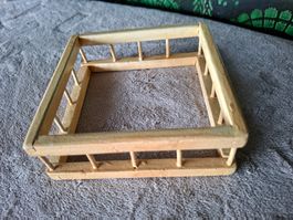 Sehr altes Vintage Laufgitter aus Holz fürs Puppenhaus,l