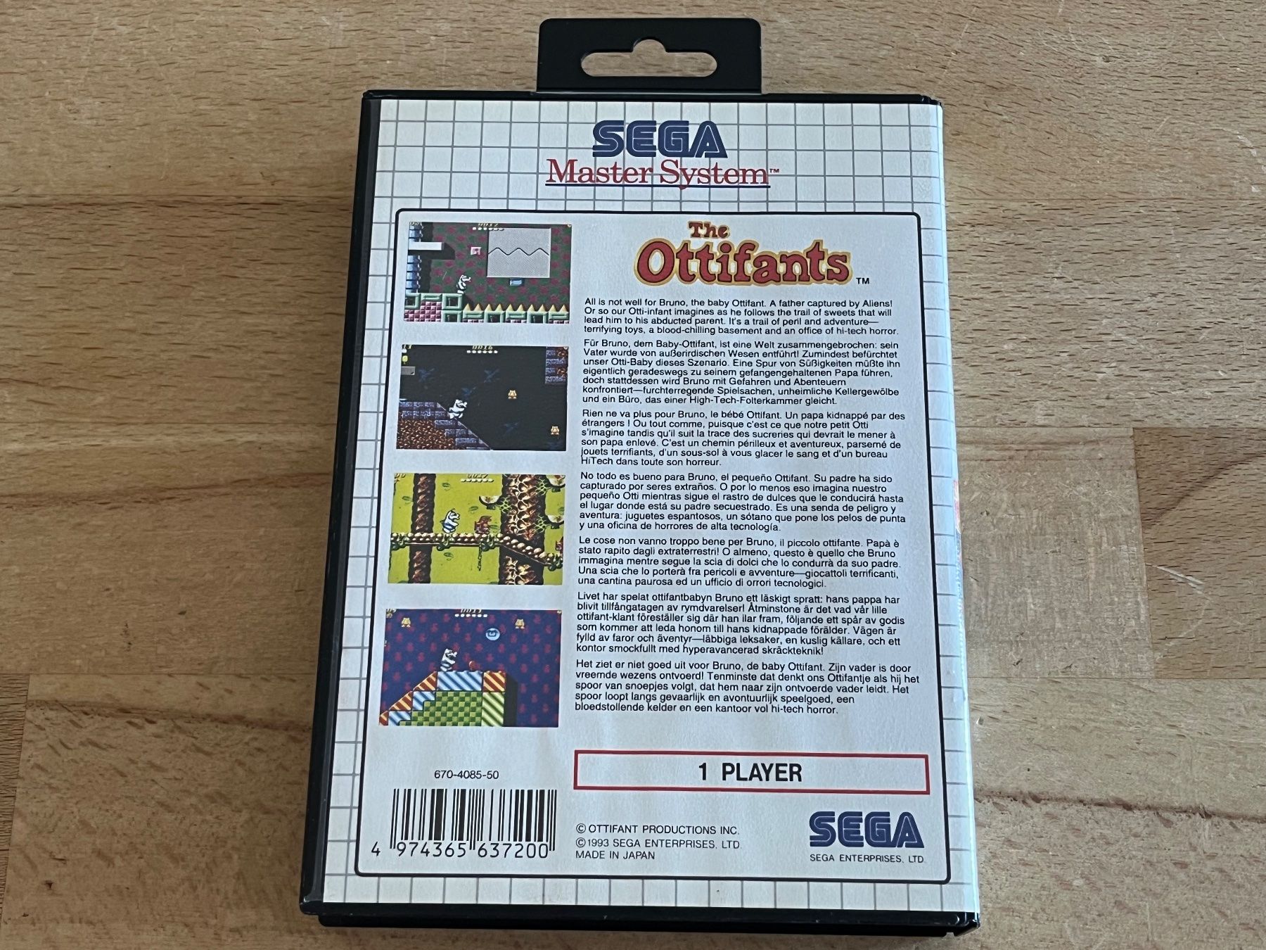 Sega Giochi: The Ottifants, SEGA Master System, OVP – Usato da Thalwil venduto da ranx 2