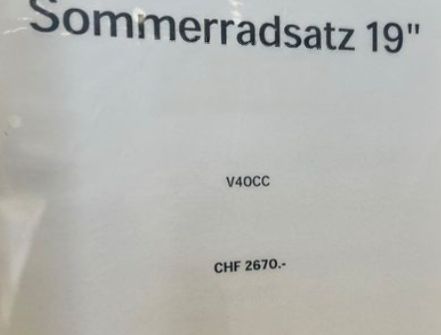 Pneumatici & Ruote complete: Neuwertiger Sommerradsatz 19" – Nuovo (secondo la descrizione) da Wettingen venduto da VO40 2