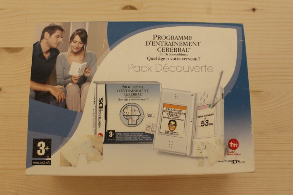 Nintendo DS Lite blanche + Programme d'entraînement cérébral (Neuf avec ...