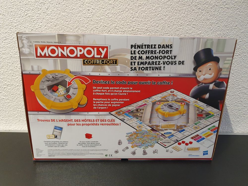 Jeu De Société Monopoly Coffre-Fort - Version Hasbro - Neuf Sous Blister