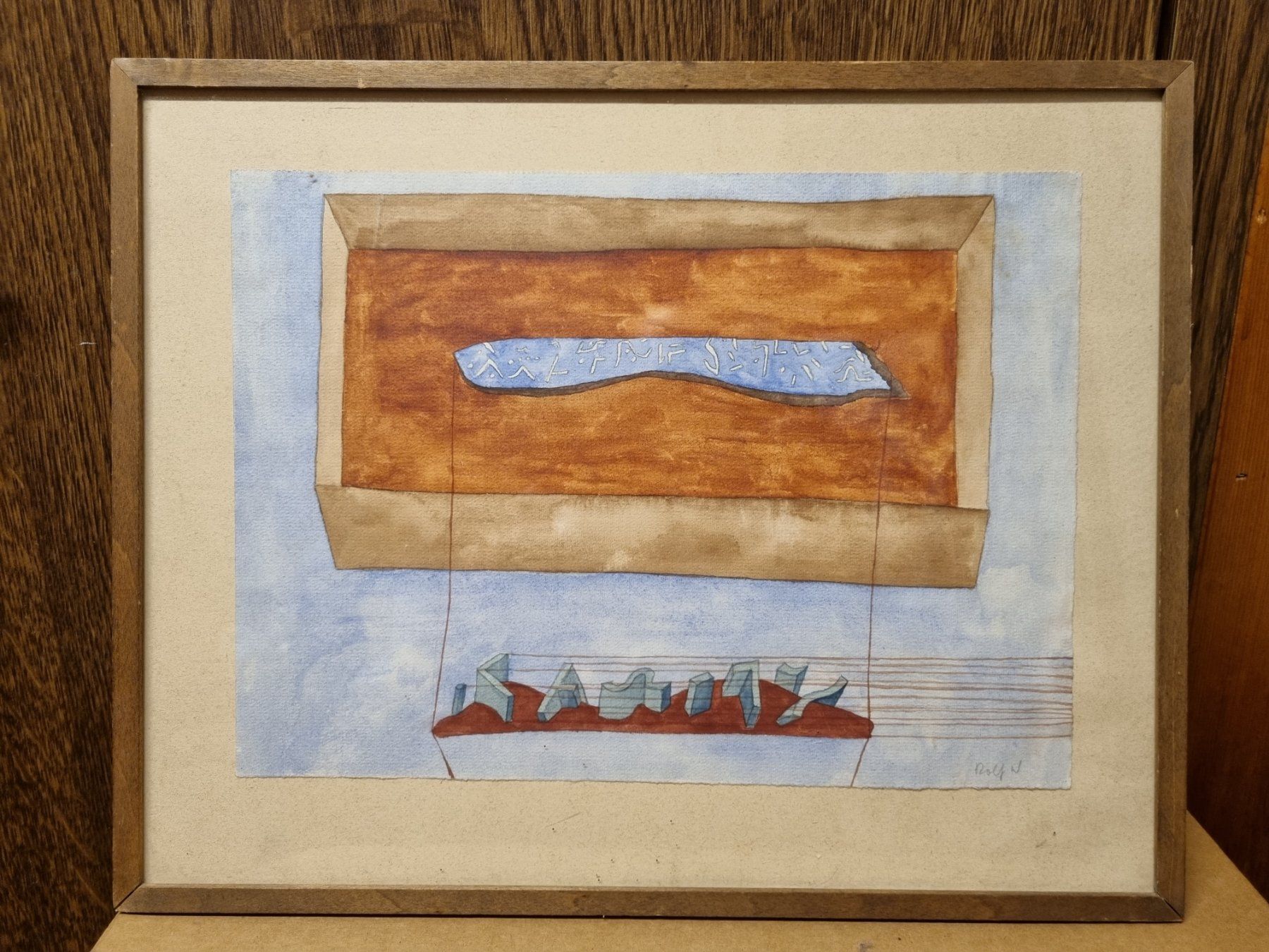 Gemälde: Rolf Winnewisser Aquarell Signiert – Gebraucht aus Schaffhausen von Leveron13 5