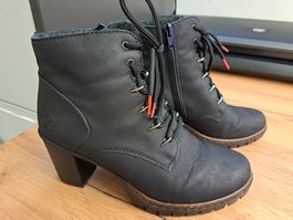 RIEKER Stiefeletten Stiefel mit Absatz gefüttert Gr. 39