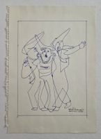 Lill Tschudi Original Zeichnung, 30x21cm gut gehandelt
