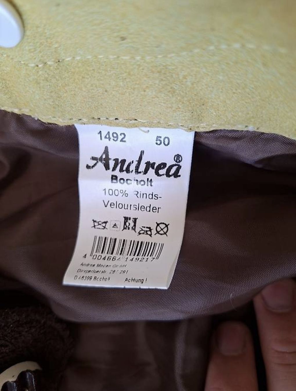 Pantaloni: Lederhose Rindsleder Grösse 50 – Nuovo (secondo la descrizione) da Lömmenschwil venduto da 19kaufi91 3