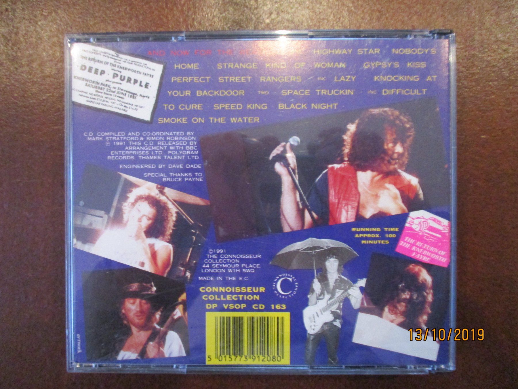 CD: Deep Purple - Knebworth 85 – Usato da Liestal venduto da Disc-Point 1