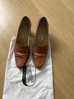 UNÜTZER Braune Echtleder Pumps, Gr 38