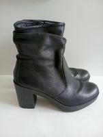 Igi&Co Leder Stiefeletten Schwarz Blockabsatz  Italy Gr. 36