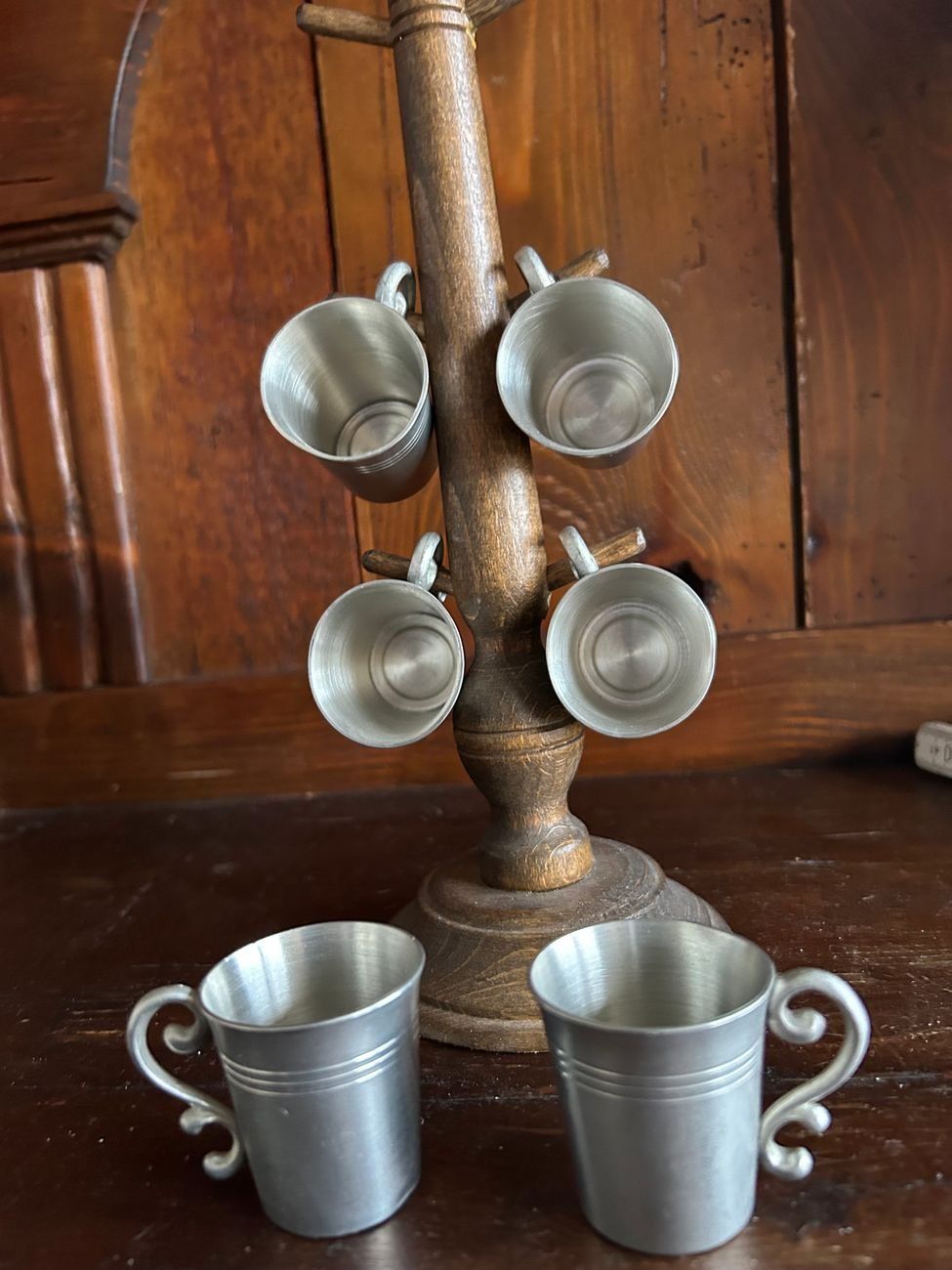 Set di piatti: Zinnbecher - Schnapsbecher – Usato da Kestenholz venduto da oldietoys