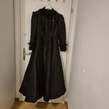 Elegantes, langes Abendkleid, Grösse 40-42 Schwarz