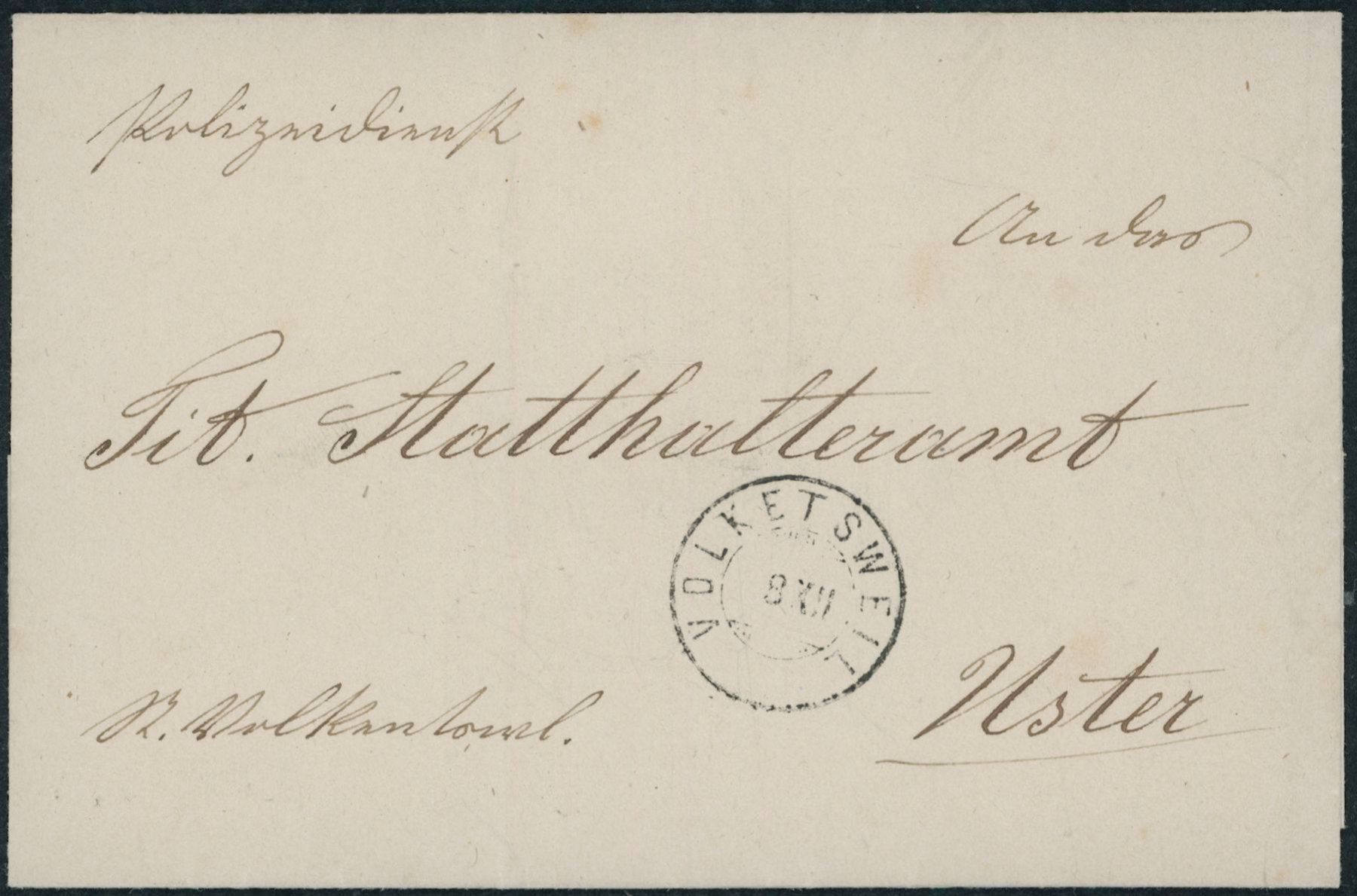 Tous les timbres: ZH Volketswil - Zwergstempel - Brief – D'occasion à Schindellegi par leecollect
