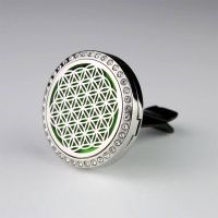 Diffusor - Blume des Lebens - Edelstahl Ø 3 cm mit Strass
