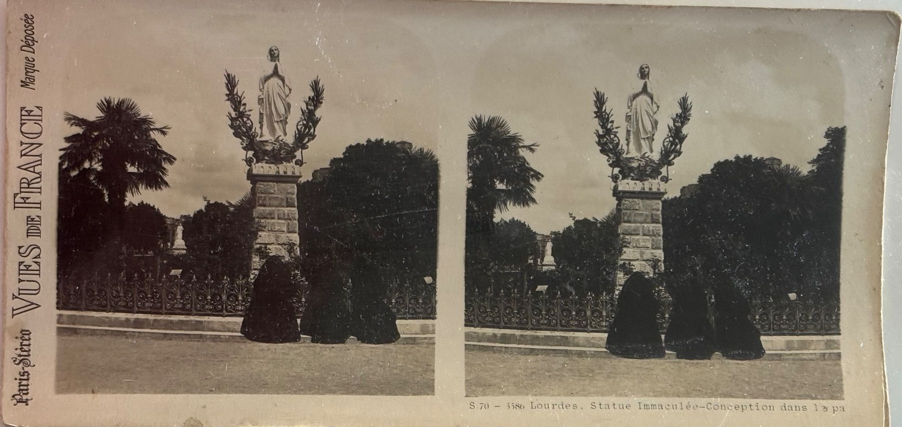 Cartoline postali: Stereofoto, Lourdes – Usato da Frauenfeld venduto da Merk52
