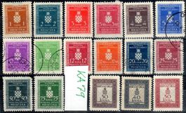 CROAZIA 17 DIENSTMARKEN ERHALT SIEHE SCAN - KA79