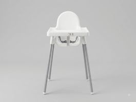 Chaise haute enfant IKEA Antilop avec tablette et ceinture