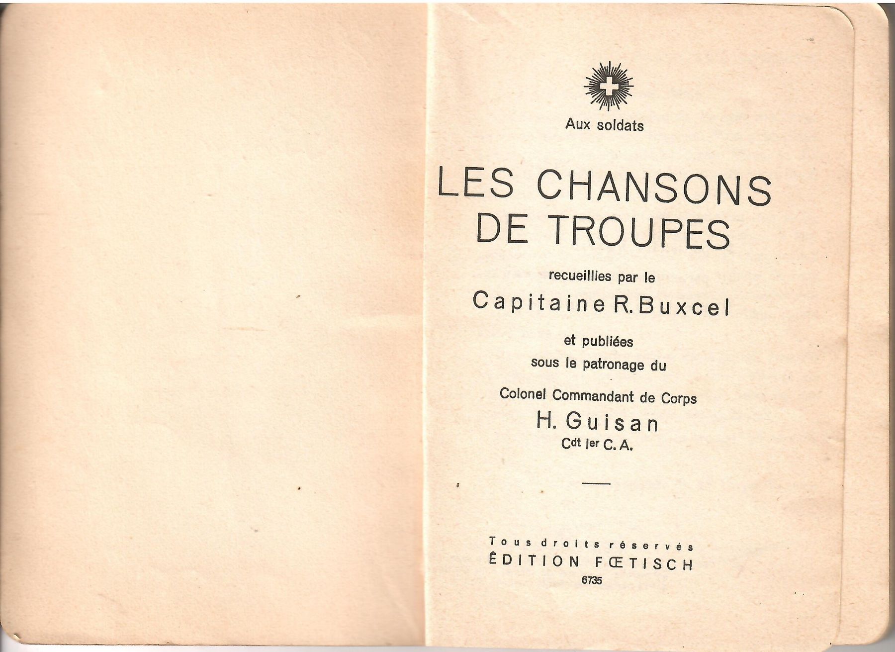 Libri: Armée suisse / Les chansons de troupes – Usato da Echallens venduto da Closfleuri 1