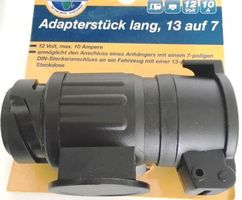 Anhänger-Adapter lange Form Stecker 7pol. zu Dose 13pol.