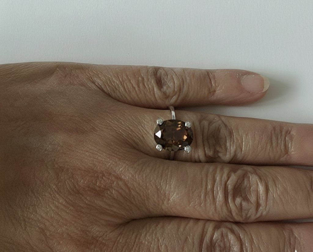 Anelli: Silber925  Rauchquarz Ring - Neu – Nuovo e nell'imballaggio originale da Uetikon am See venduto da Coralreef 7