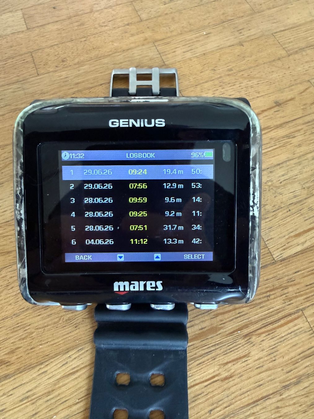 Mares Orologi: Mares Genius Tauchcomputer mit Farbdisplay und Sender – Difettoso da Luzern venduto da dfu6006 3