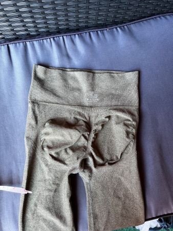 Sport Leggings Damen Khaki Grösse xS Seamless Gym Yoga Neue