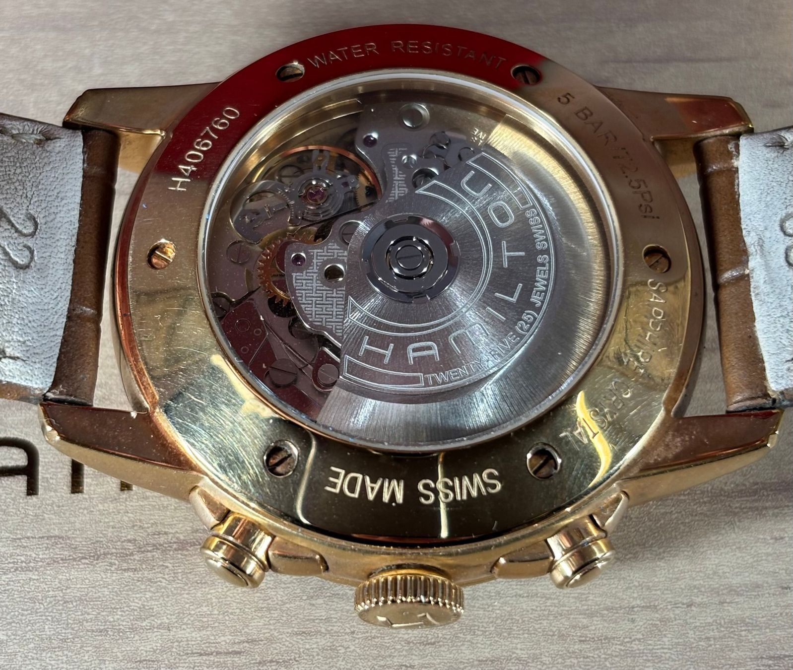 Hamilton Orologi: Hamilton Jazzmaster Chronograph Automatic H406760 – Full Set – Usato da Biel/Bienne venduto da new-life 4