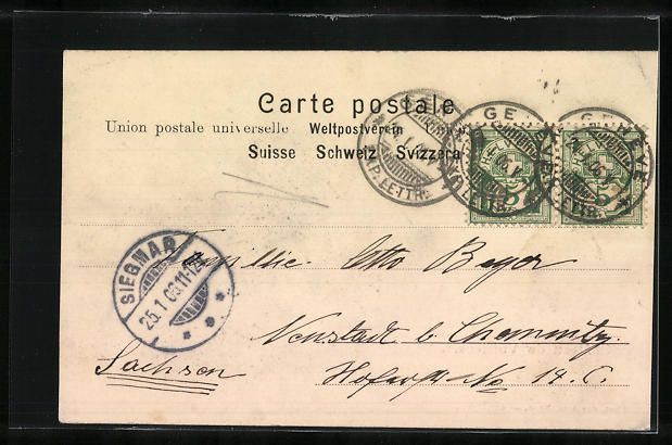 Cartoline postali: AK Vufflens, Le Chateau, 1906 – Usato da Berlin venduto da bartko-reher 1