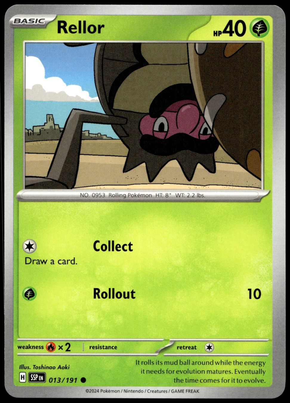 Pokémon Carte collezionabili: Pokémon Rellor 013/191   SV08 Surging Sparks – Usato da Le Mouret venduto da PokemonCards_CH