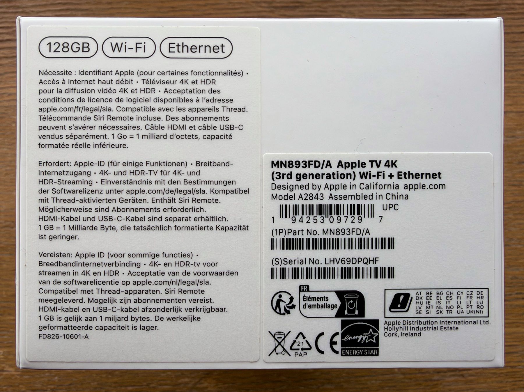 Apple Sistemi audio & multimediali: Apple TV 4K (3rd generation) – Usato da Belfaux venduto da tmail 2