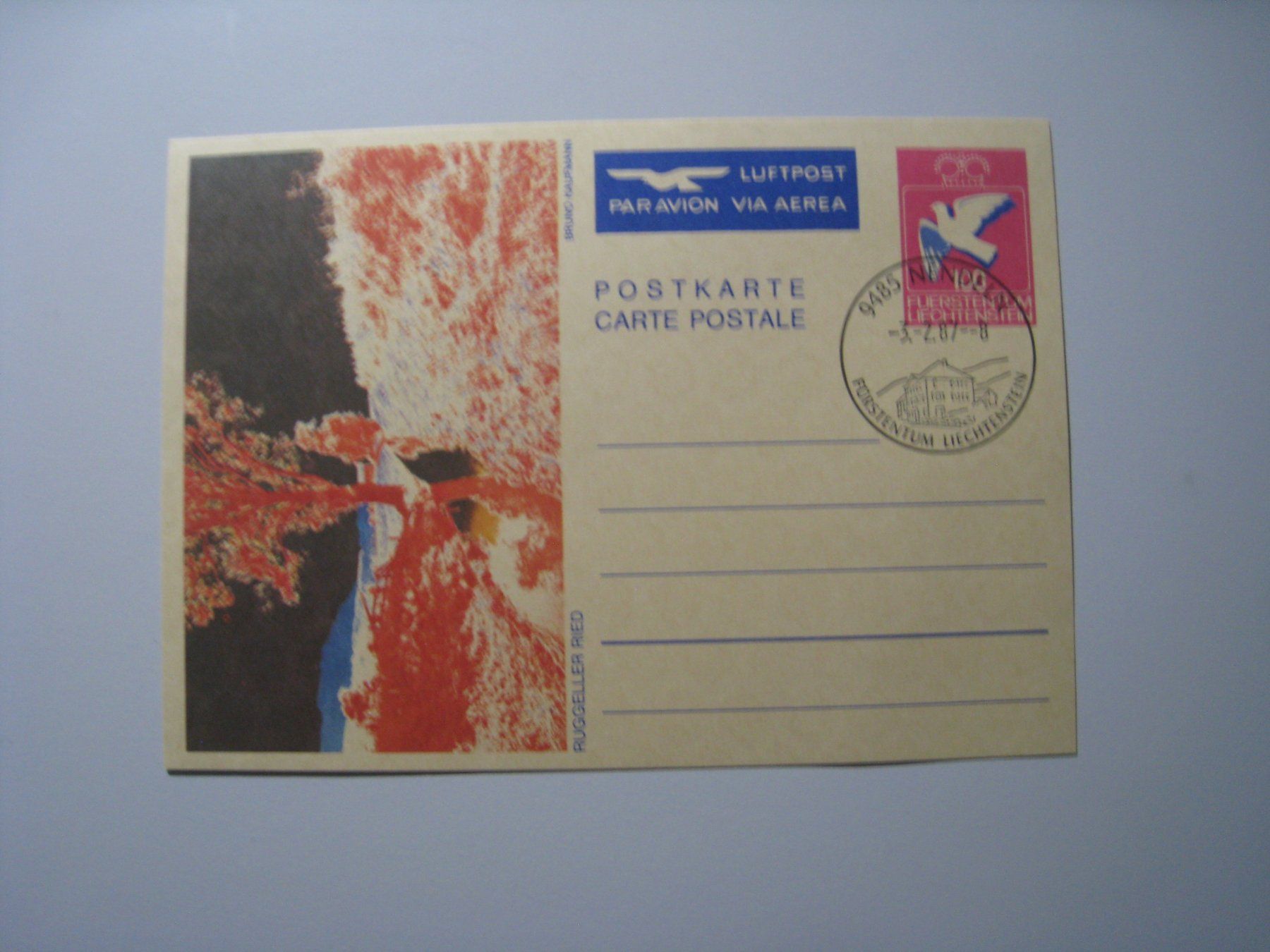 Tutti i francobolli: Postkarte neu unbeschrieben 3.2.87 – Usato da Aarwangen venduto da Pinsel7890