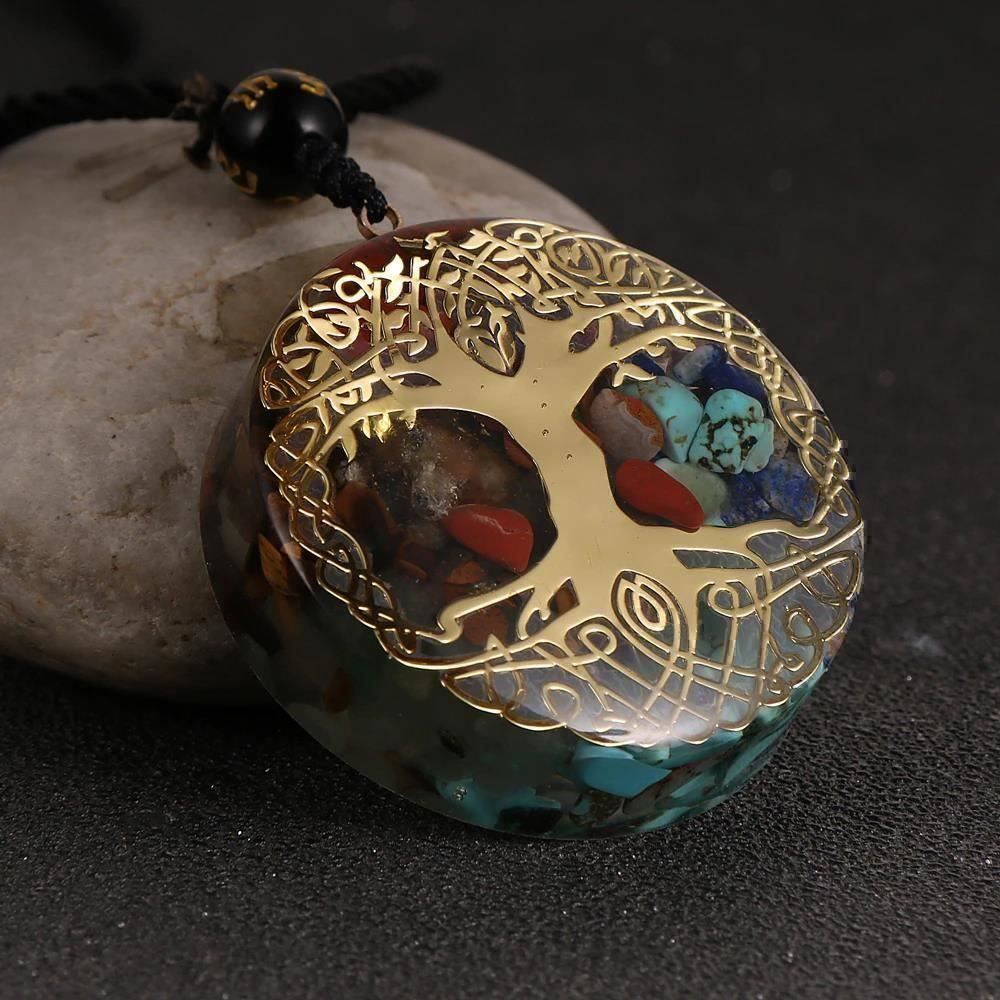 Ciondoli: Pendentif arbre de vie, 7 Chakras – Nuovo e nell'imballaggio originale da Gurmels venduto da Swisspod