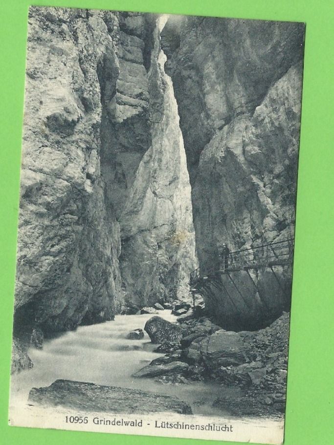 Cartoline postali: Grindelwald - Lütschinenschlucht – Usato da Zürich venduto da t24_de
