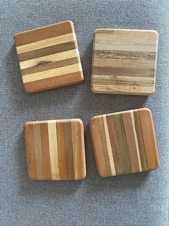 Untersetzer: Tassen Untersetzer Holz – Neu (gemäss Beschreibung) aus Muttenz von Bugijeta