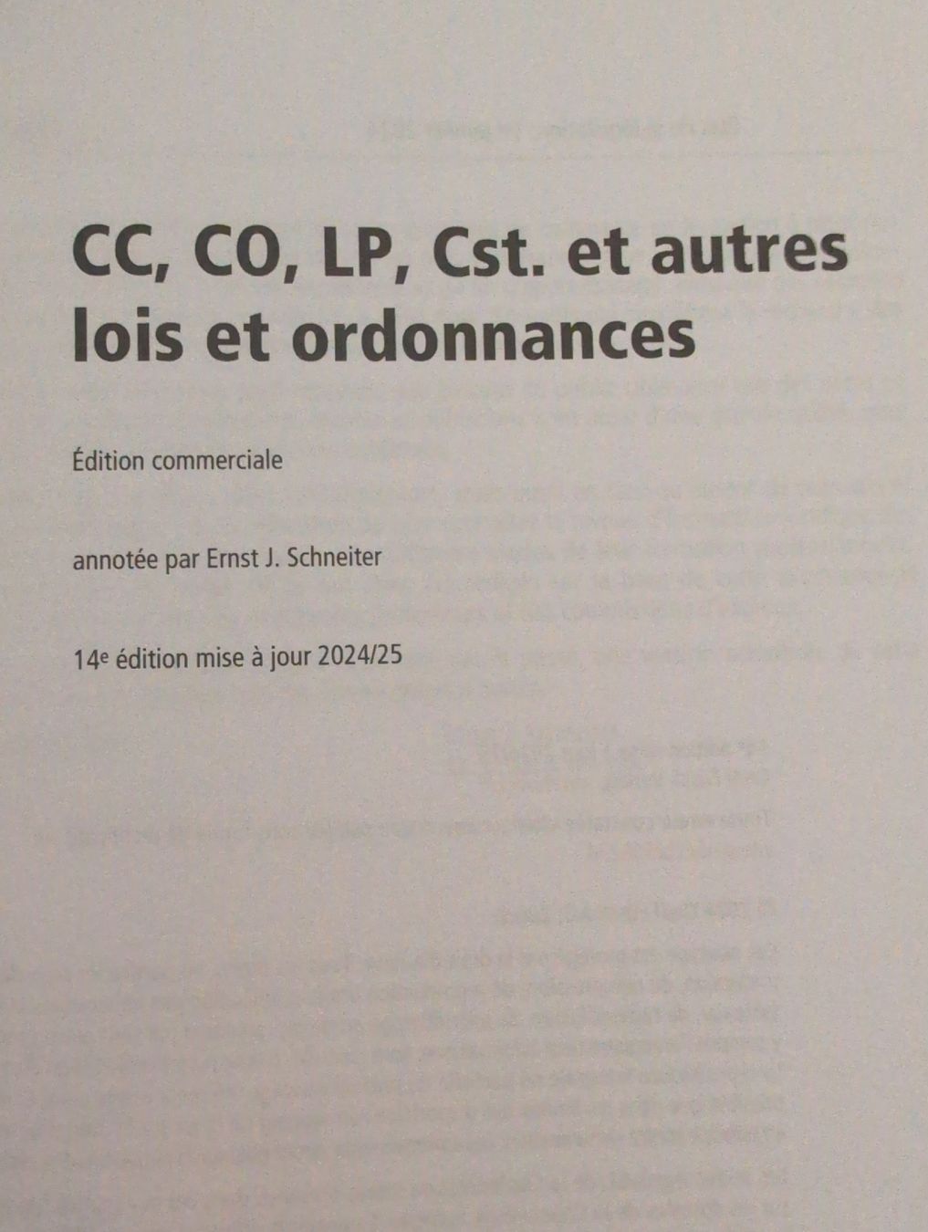 Libri: CC CO Édition commerciale 2024/25 - version actuelle – Nuovo (secondo la descrizione) da Basel venduto da a.kbs 1