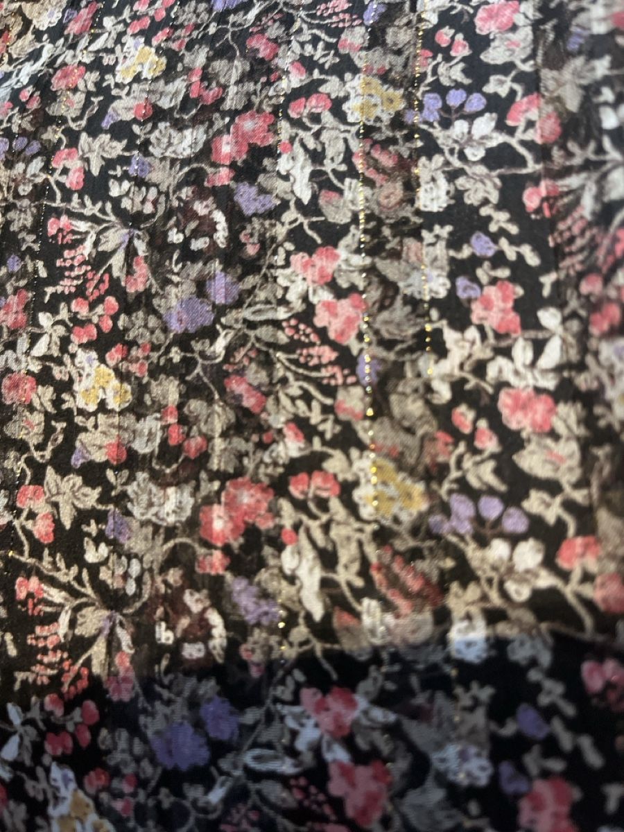 Morgan Camicette: Bluse mit Blumenmuster, Lurex, Morgan,  34/36 – Usato da Solothurn venduto da Bobesch08 7
