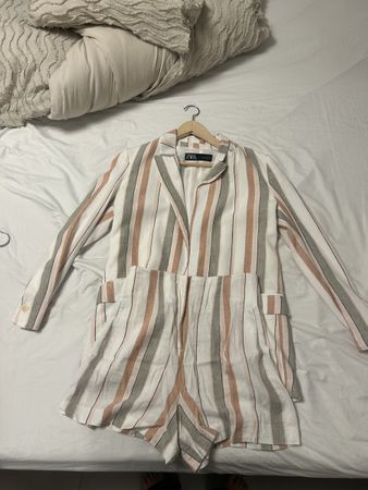 Damen Blazer und Shorts gestreift Grösse S Zustand gut