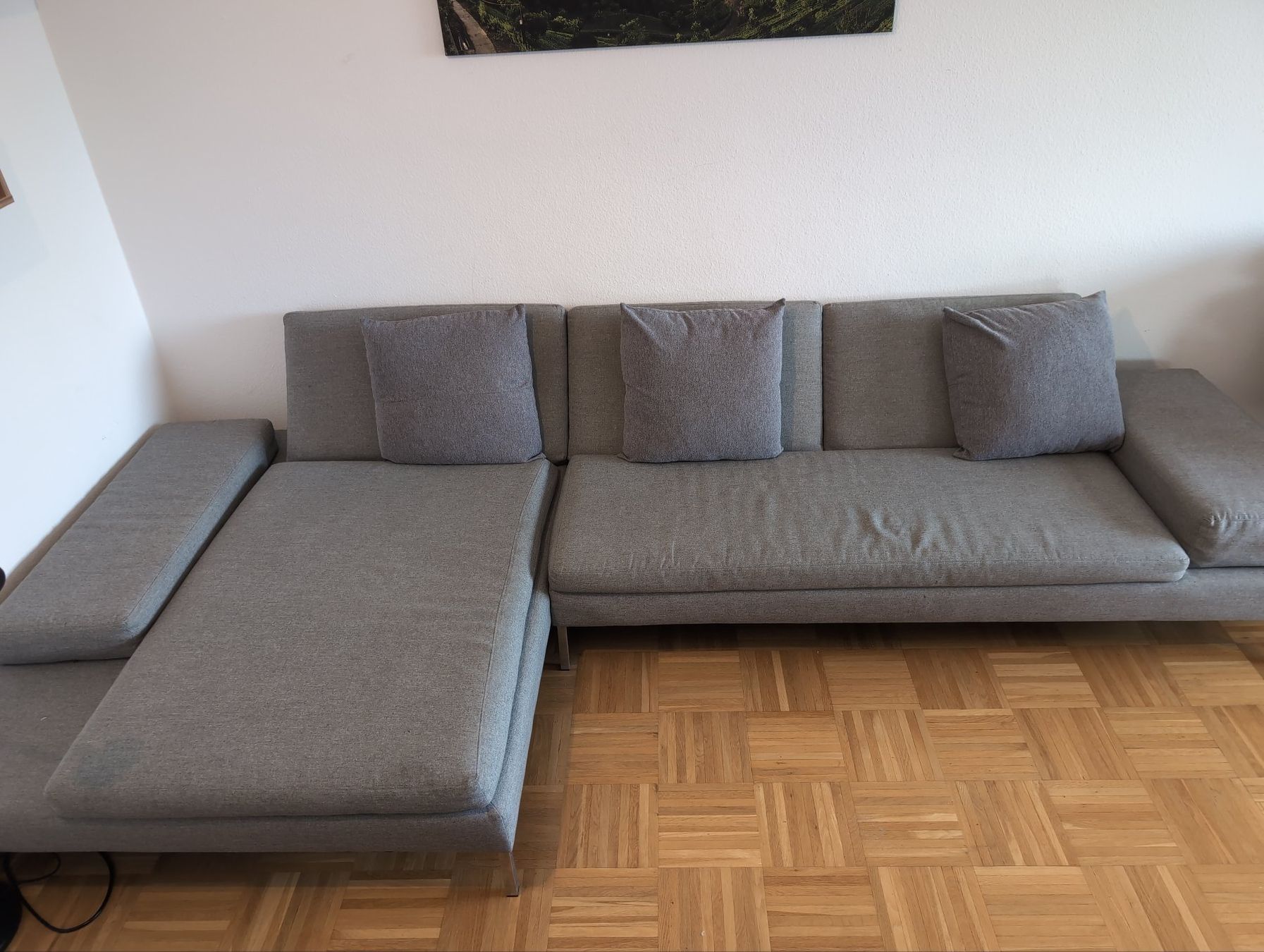 Sofas: Ecksofa grau 330cm x 160cm, Interio – D'occasion à Meilen par parsley422 1
