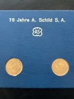 2x 20.-  Goldvreneli 1947 75 Jahre A. Schild S.A. gold